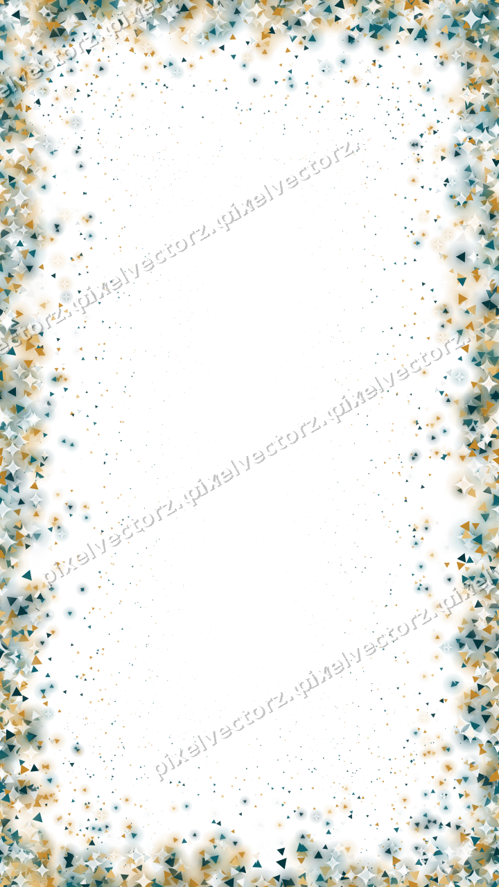 Nahtlose Glitzervignette aus Dreiecken auf transparentem Grund