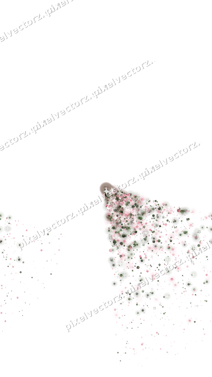 Nahtloser Glitzerfächer in Rosa auf transparentem Grund