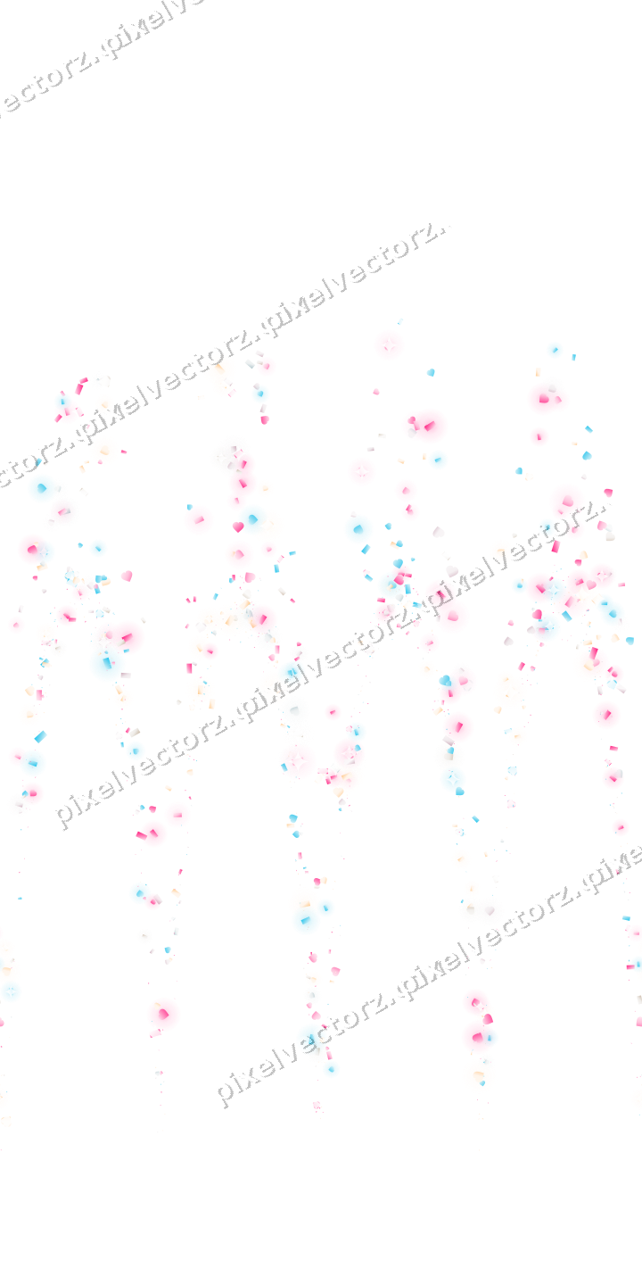 Nahtlose Glitzergirlande in Rosa und Türkis auf transparentem Grund