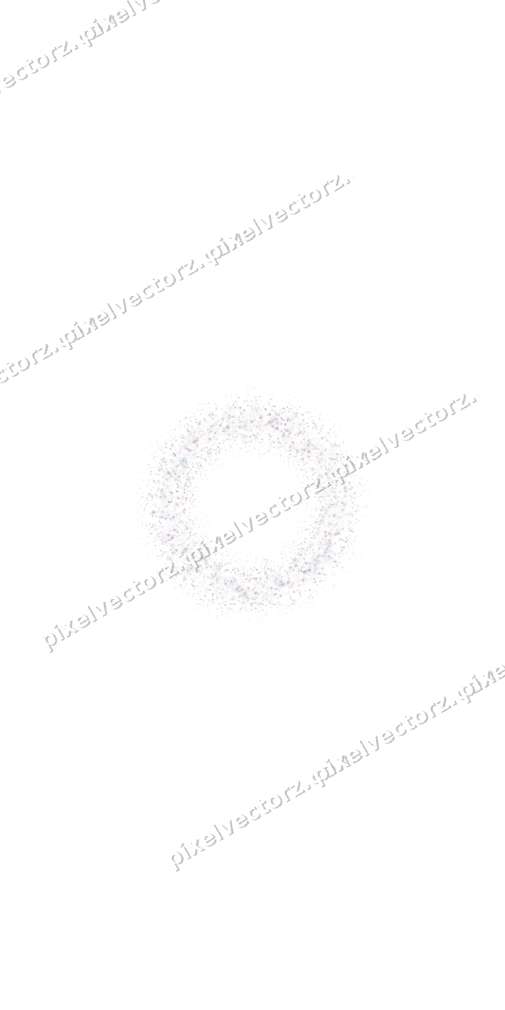 Nahtloser Glitzerkranz aus Sternen und Punkten auf transparentem Grund