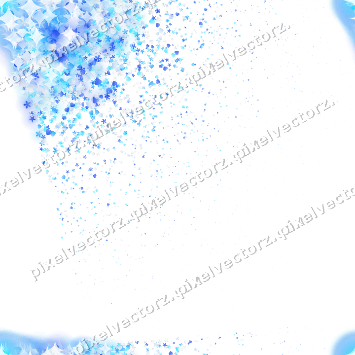 Nahtloser Glitzerfächer aus Sternen und Herzen auf transparentem Grund