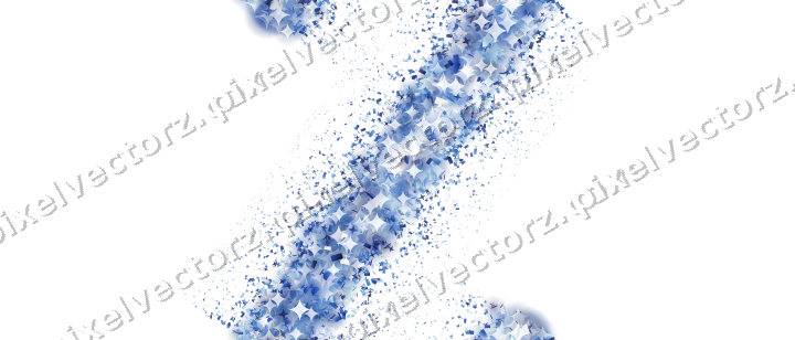 Nahtloses Glitzerband in Blau und Türkis auf transparentem Grund