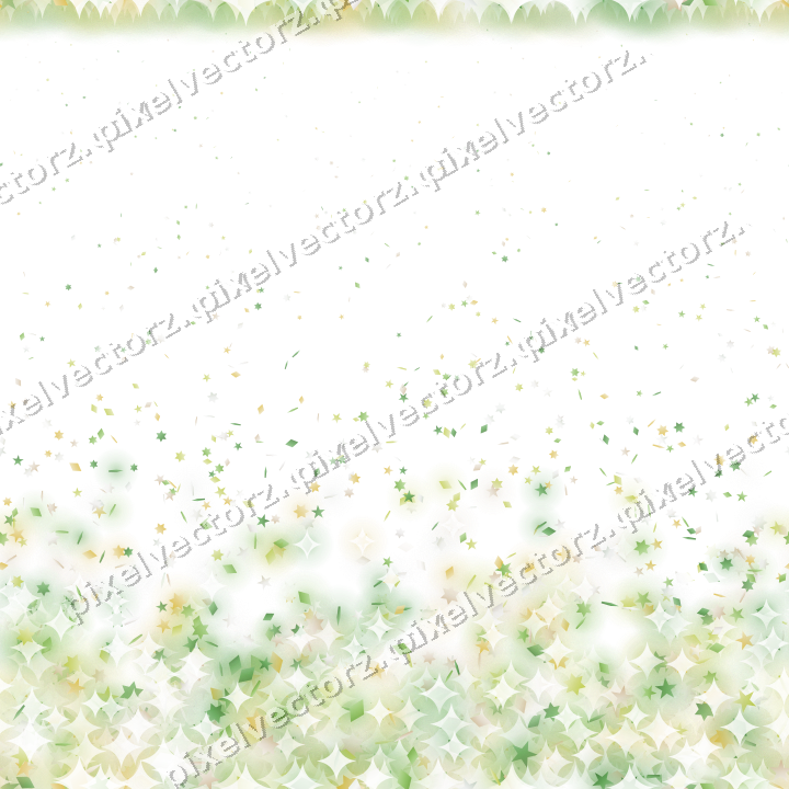 Nahtloser Glitzeraufstieg in Limette und Gelb auf transparentem Grund