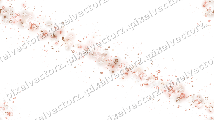 Nahtloses Glitzerband aus Sternen und Tropfen auf transparentem Grund