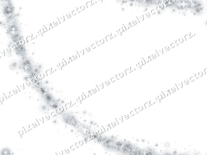 Nahtloser Glitzerbogen aus Schneeflocken auf transparentem Grund