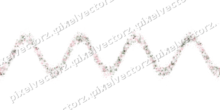 Nahtlose Glitzerwelle in Rosa auf transparentem Grund
