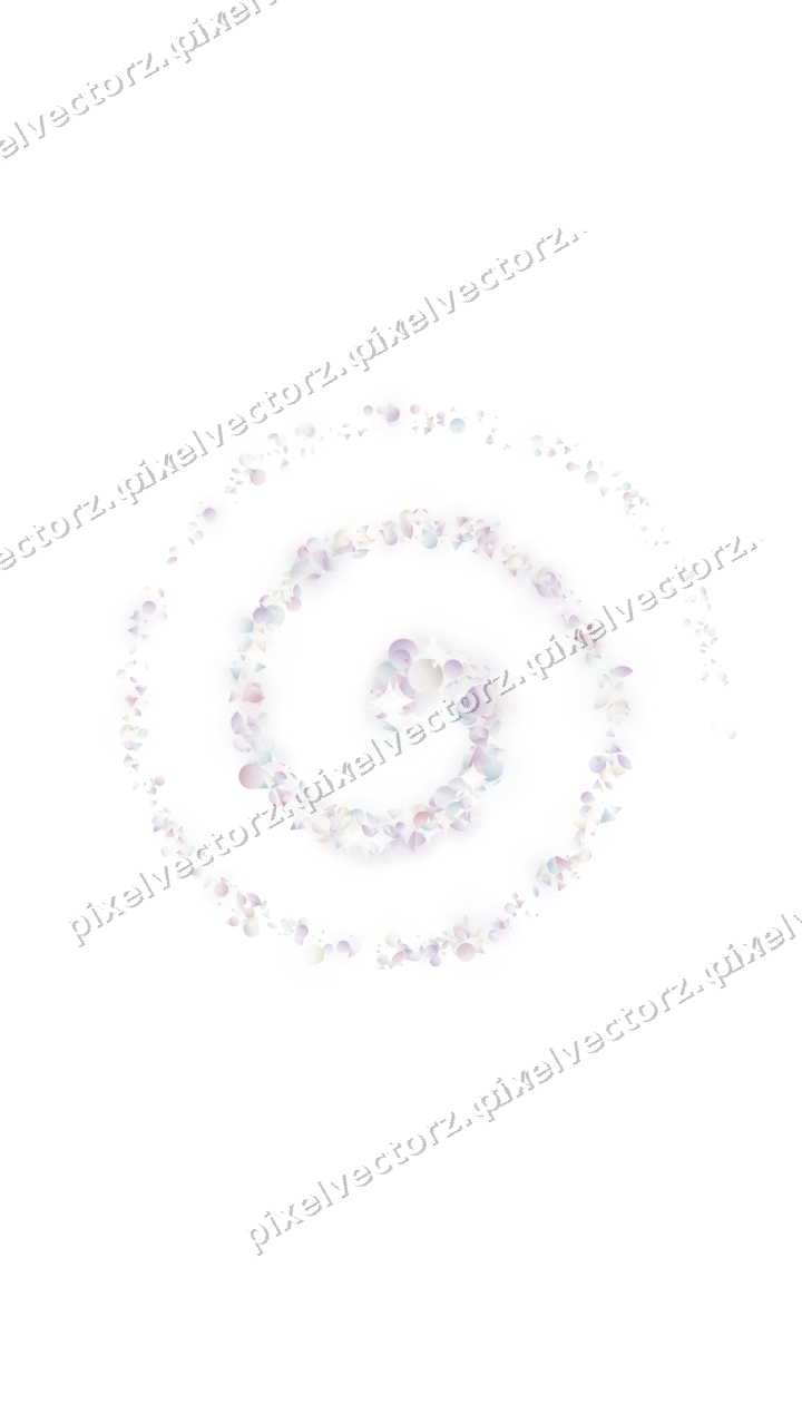 Nahtlose Glitzerspirale in Blassrosa auf transparentem Grund