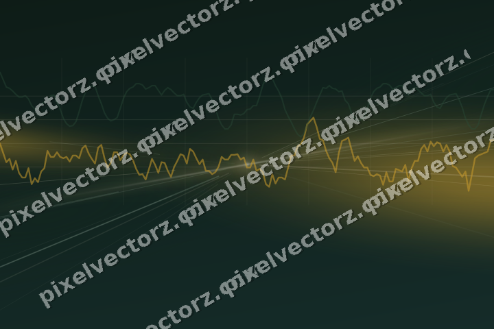 Leuchtender Neon Diagramm Hintergrund in Bernstein und Dunkelgrün