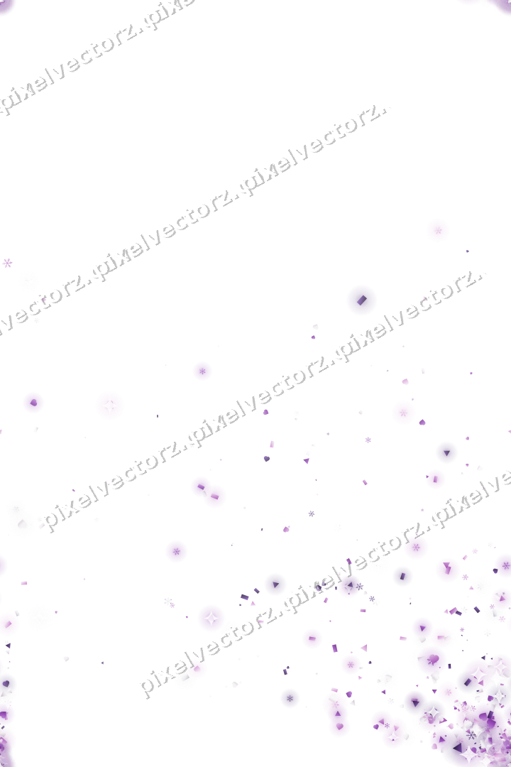 Nahtloser Glitzerfächer in Violett auf transparentem Grund