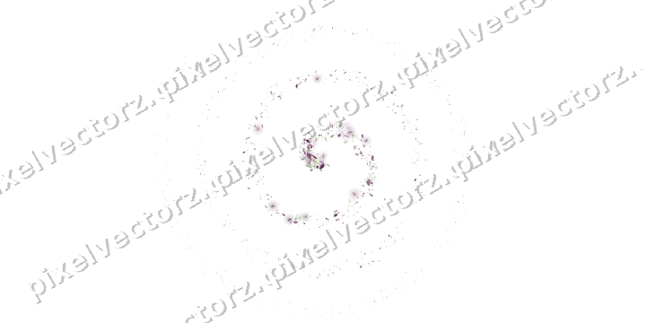 Nahtlose Glitzerspirale in Dunkelmagenta auf transparentem Grund
