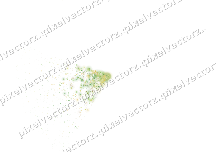 Nahtloser Glitzerfächer in Limette und Gelb auf transparentem Grund