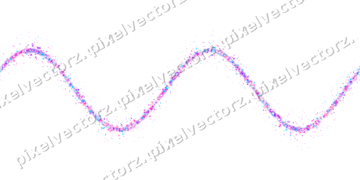 Nahtlose Glitzerwelle aus Punkten und Konfetti auf transparentem Grund
