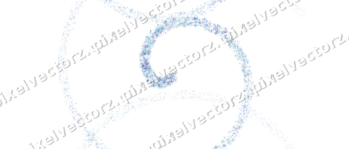 Nahtlose Glitzerspirale aus Sektschalen auf transparentem Grund