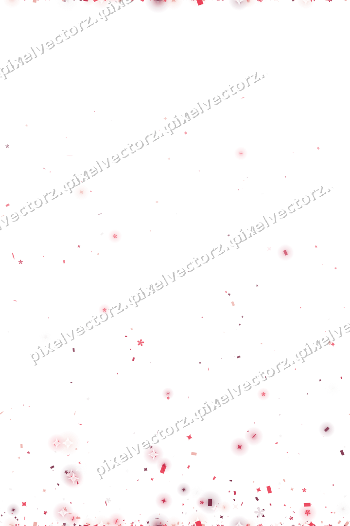 Nahtloser Glitzeraufstieg in Rosa und Rot auf transparentem Grund