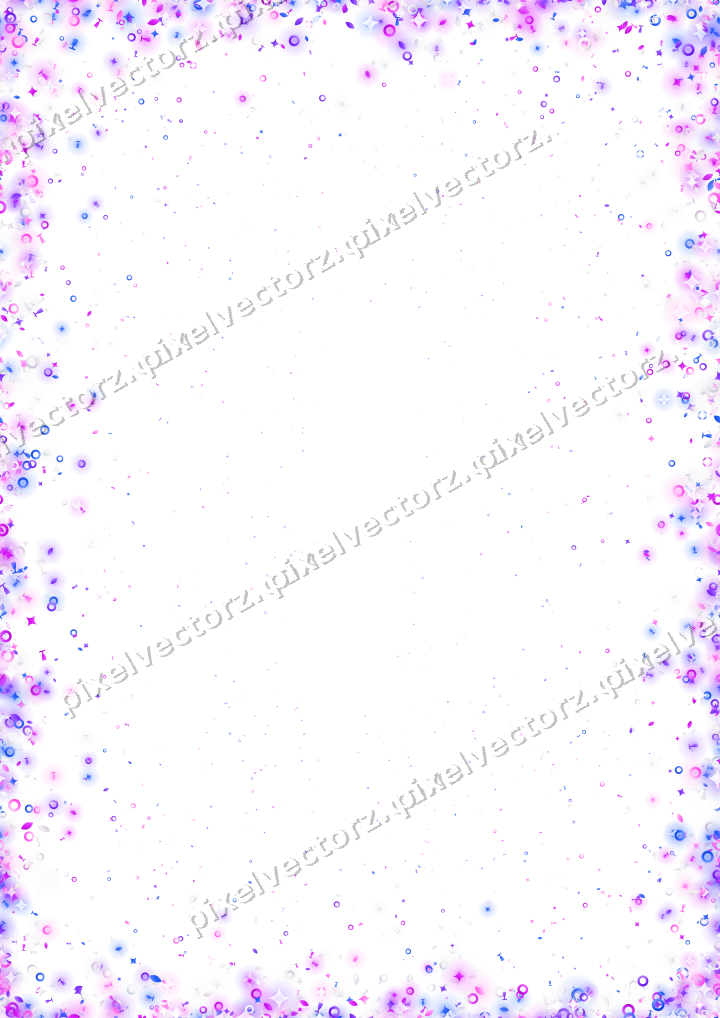 Nahtlose Glitzervignette in Violett und Blau auf transparentem Grund