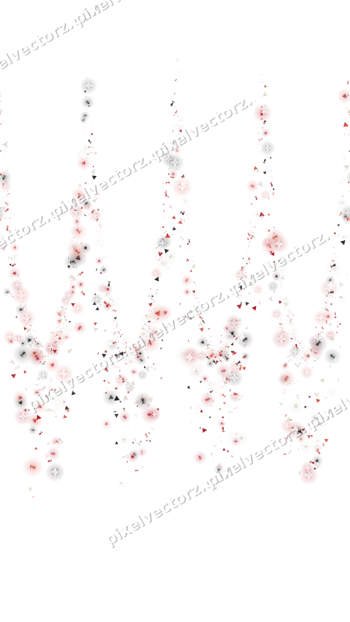 Nahtlose Glitzergirlande in Rot auf transparentem Grund