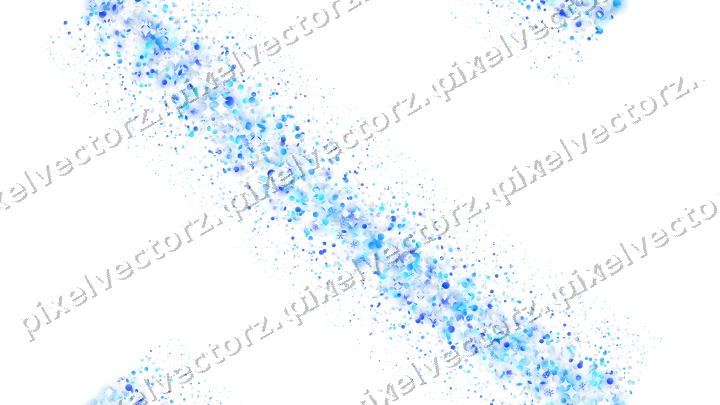 Nahtloser Glitzerbogen in Türkis und Blau auf transparentem Grund