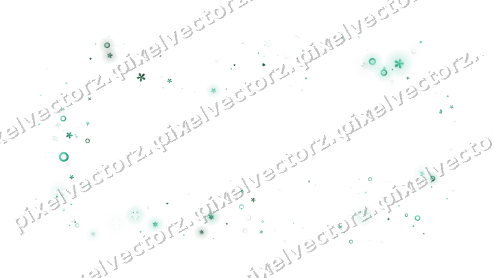 Nahtloser Glitzerrahmen aus Sternen und Blüten auf transparentem Grund