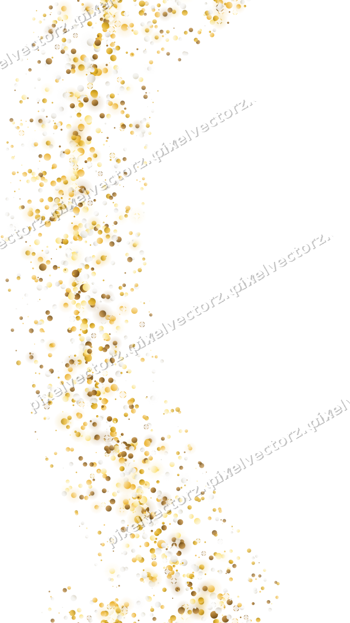 Nahtloser Glitzerbogen aus Punkten auf transparentem Grund
