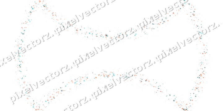 Nahtloser Glitzerkranz aus Blüten in Orange auf transparentem Grund