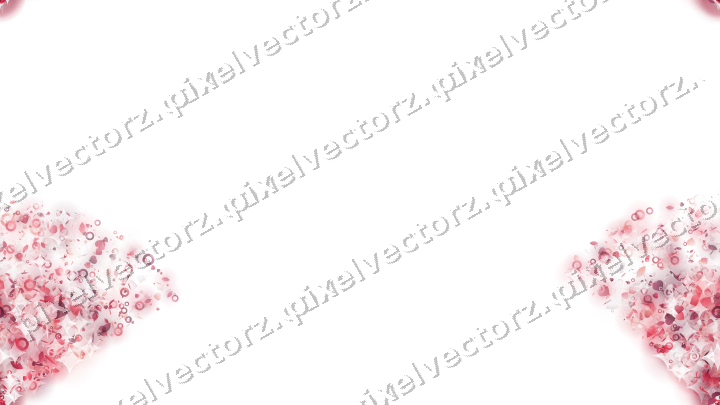 Nahtloser Glitzerfächer aus Herzen und Tropfen auf transparentem Grund