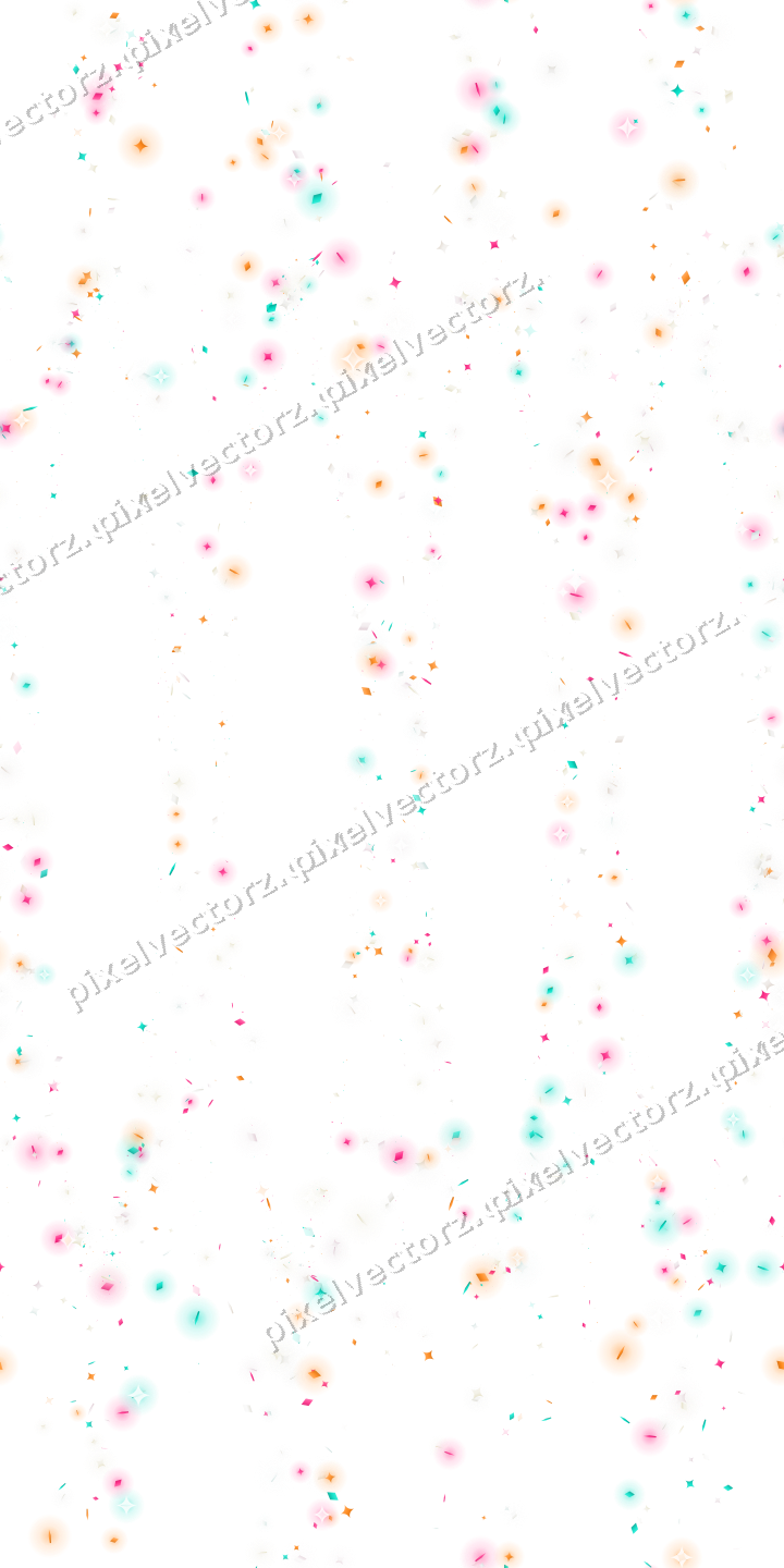 Nahtlose Glitzergirlande aus Funken und Rauten auf transparentem Grund