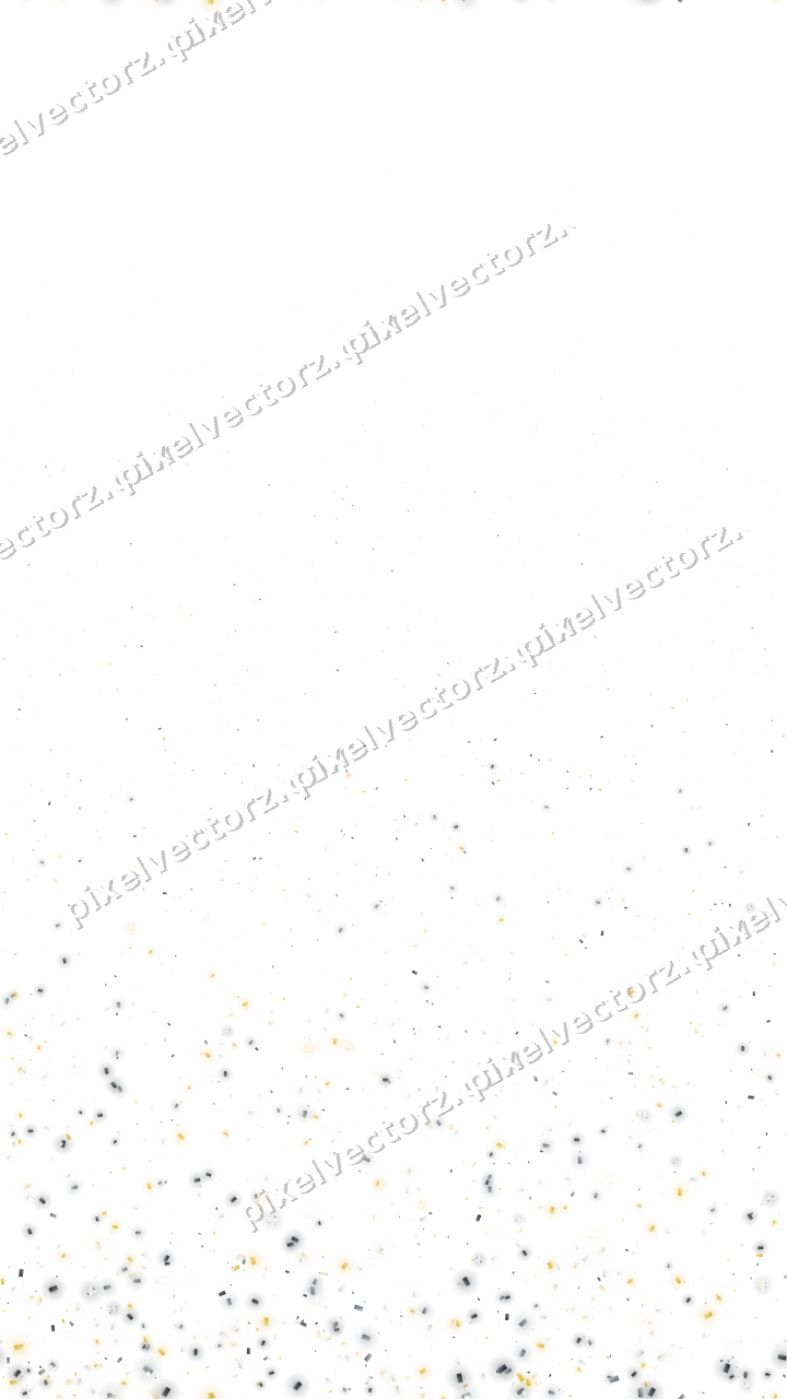 Nahtloser Glitzeraufstieg aus Konfetti auf transparentem Grund