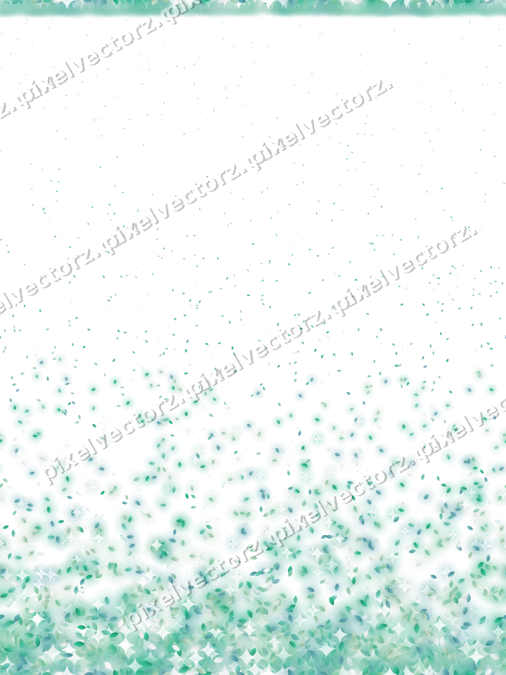 Nahtloser Glitzeraufstieg aus Tropfen in Grün auf transparentem Grund