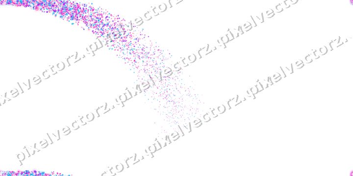 Nahtloser Sternenschweif in Magenta auf transparentem Grund