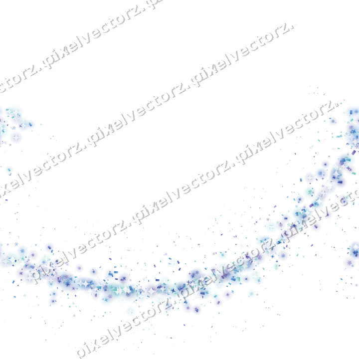 Nahtloser Glitzerbogen in Blau und Türkis auf transparentem Grund