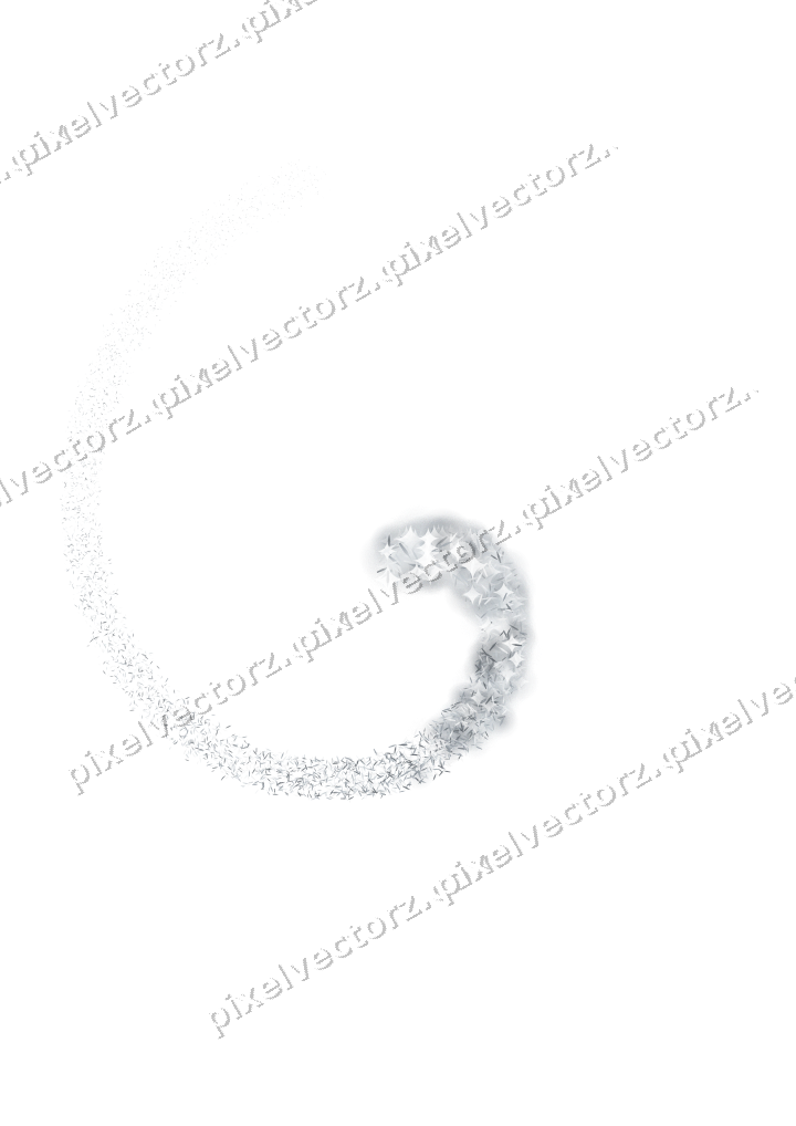 Nahtlose Glitzerspirale aus Splittern auf transparentem Grund