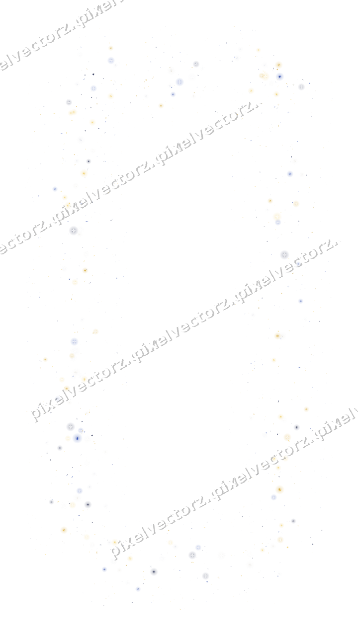 Nahtloser Glitzerrahmen in Bernstein und Blau auf transparentem Grund
