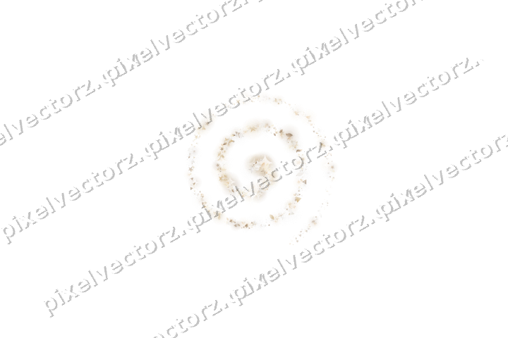 Nahtlose Glitzerspirale in Bernstein auf transparentem Grund