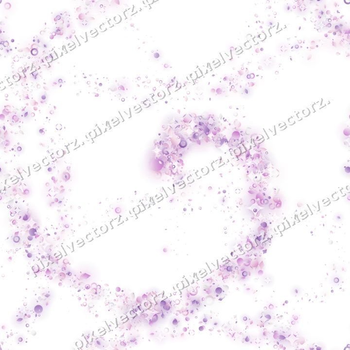 Nahtlose Glitzerspirale in Magenta und Violett auf transparentem Grund