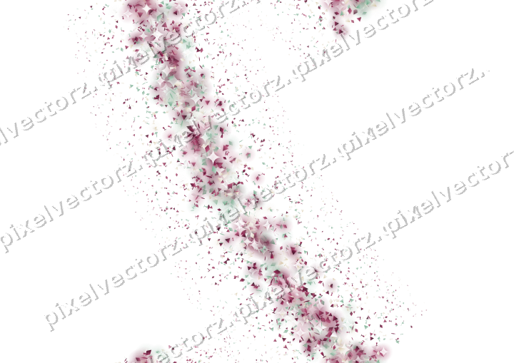 Nahtloser Glitzerbogen in Dunkelrosa und Grün auf transparentem Grund
