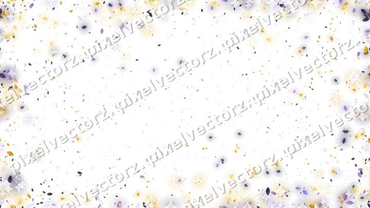 Nahtlose Glitzervignette aus Tropfen auf transparentem Grund