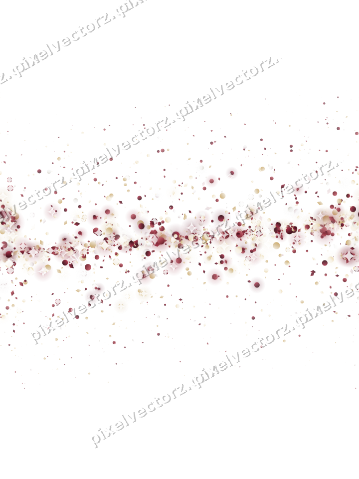 Nahtloses Glitzerband aus Punkten und Rauten auf transparentem Grund