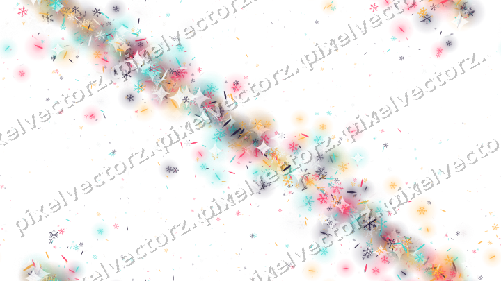 Nahtloses Glitzerband in Rosa und Bernstein auf transparentem Grund
