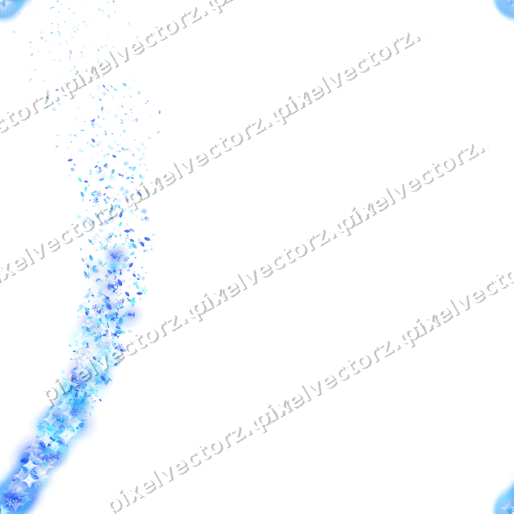 Nahtloser Sternenschweif in Türkis und Blau auf transparentem Grund