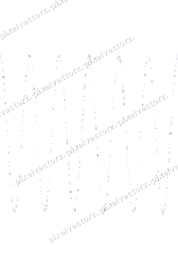 Nahtlose Glitzerwelle aus Funken in Blau auf transparentem Grund