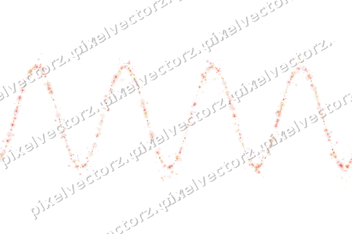 Nahtlose Glitzerwelle aus Sternen und Funken auf transparentem Grund