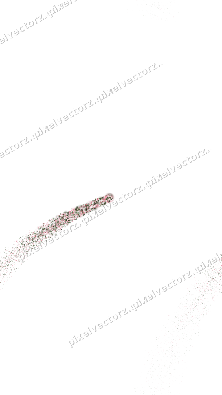 Nahtloser Sternenschweif in Rosa auf transparentem Grund