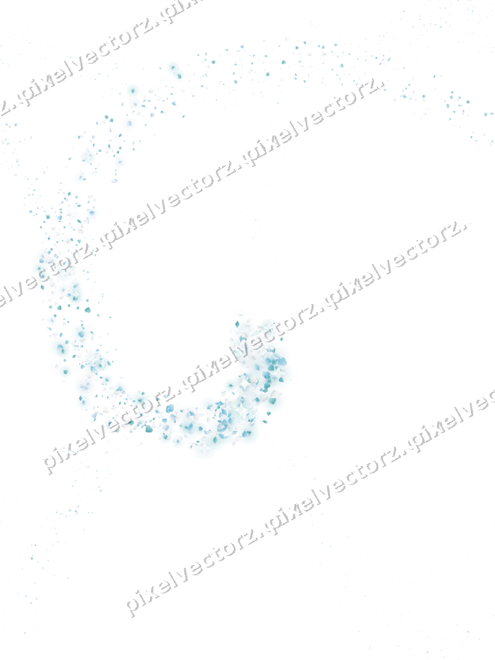 Nahtlose Glitzerspirale aus Herzen und Tropfen auf transparentem Grund