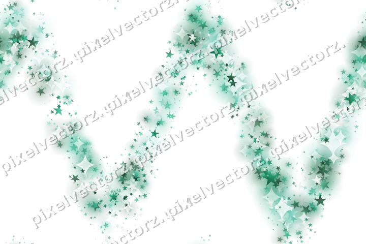 Nahtlose Glitzerwelle aus Sternen auf transparentem Grund
