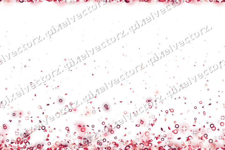 Nahtloser Glitzeraufstieg in Rosa und Rot auf transparentem Grund