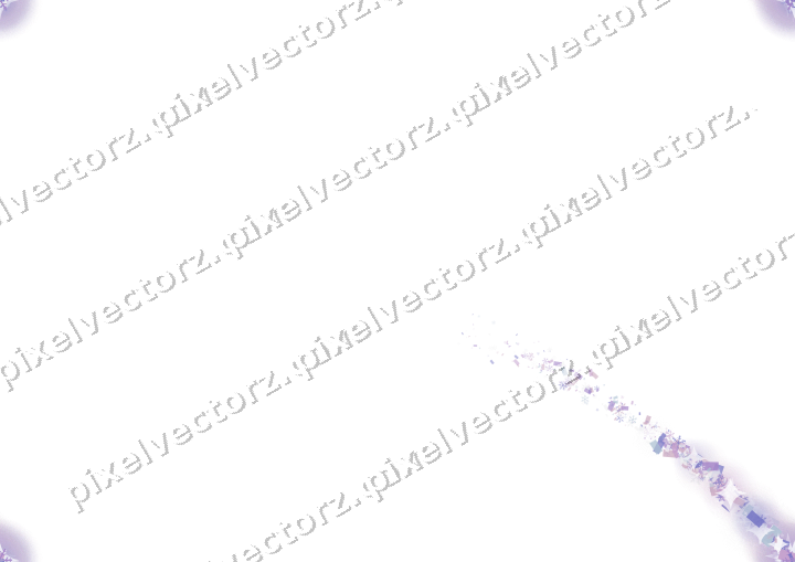 Nahtloser Sternenschweif in Violett und Blau auf transparentem Grund