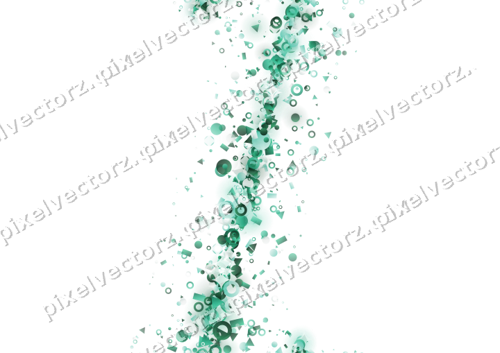 Nahtloses Glitzerband aus Punkten und Ringen auf transparentem Grund