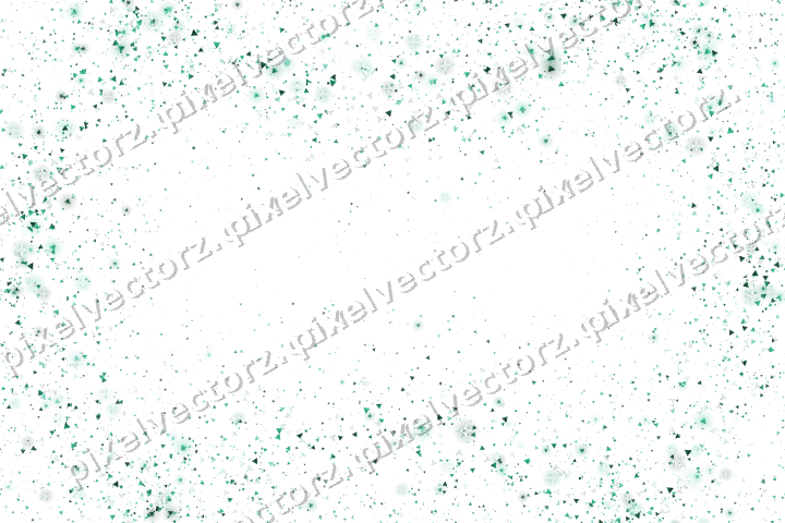 Nahtloser Glitzerkranz aus Dreiecken auf transparentem Grund