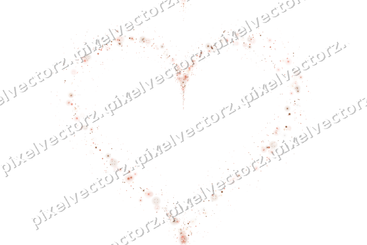 Nahtloses Glitzerherz aus Sternen und Funken auf transparentem Grund