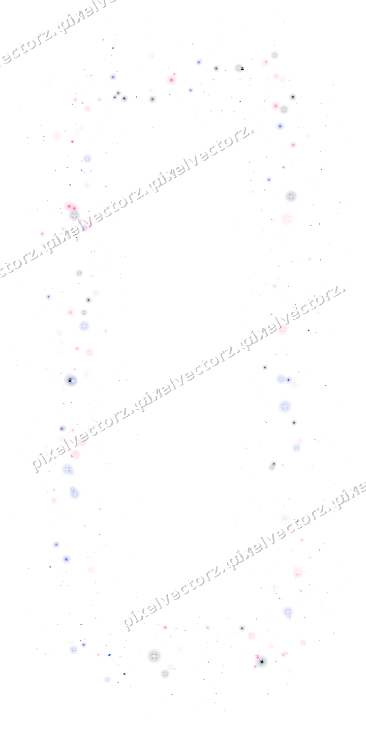 Nahtloser Glitzerrahmen in Rosa und Blau auf transparentem Grund